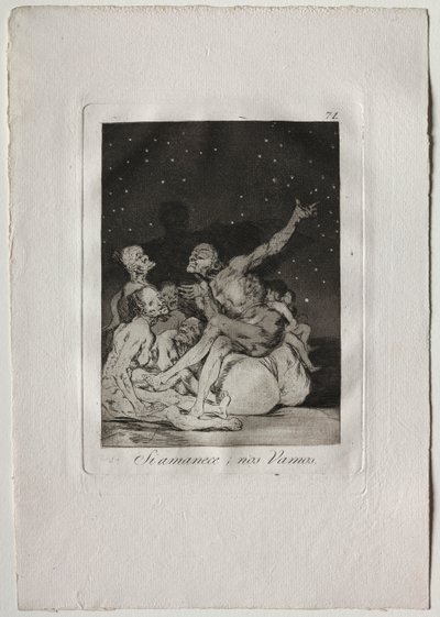 Kun päivä koittaa, olemme poissa tekijältä Francisco de Goya