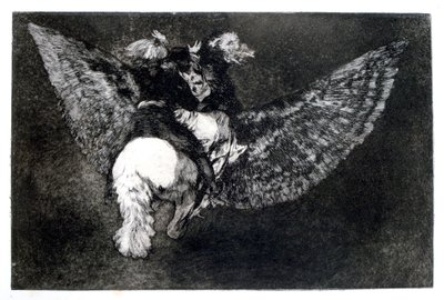 Siivekäs hölynpöly, 1819-1823 tekijältä Francisco de Goya