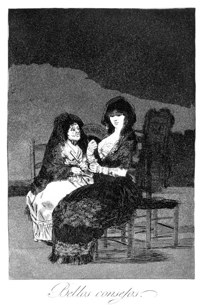 Loistava neuvo, 1799 tekijältä Francisco de Goya