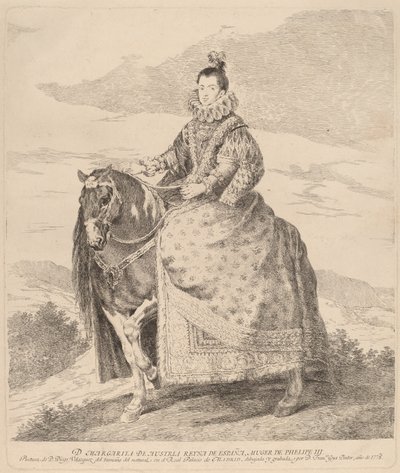 Itävallan Margaret tekijältä Francisco de Goya after Diego Velázquez