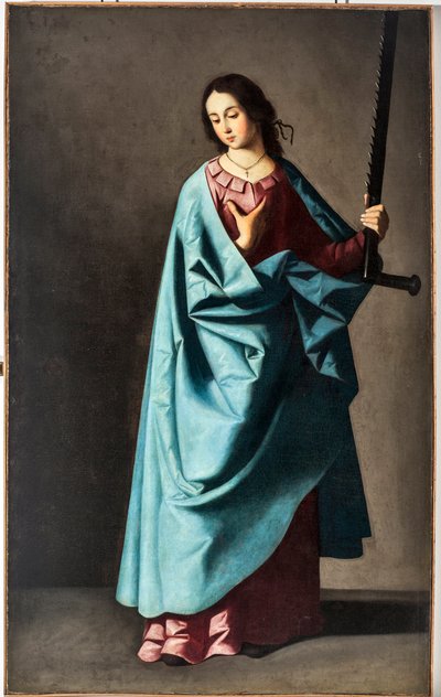 Suuri marttyyri Euphemia (öljy kankaalle tekijältä Francisco de Zurbaran