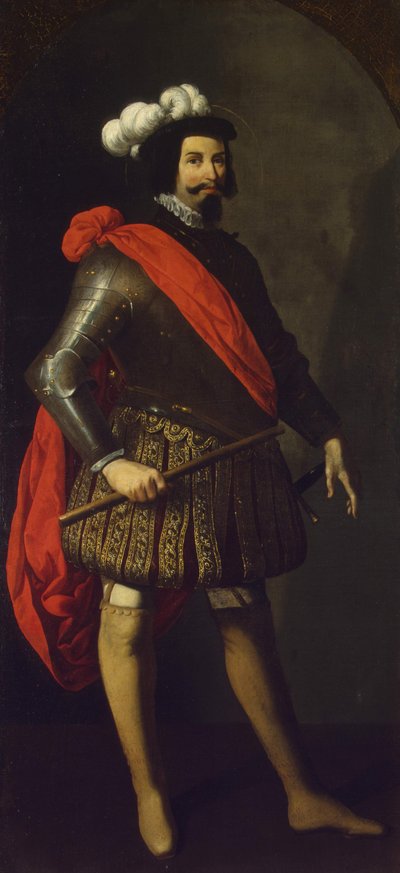 Pyhä Ferdinand III Kastilialainen, noin 1630-1634 tekijältä Francisco de Zurbaran