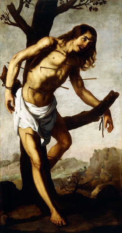 Pyhä Sebastian, n. 1640-1650 tekijältä Francisco de Zurbaran