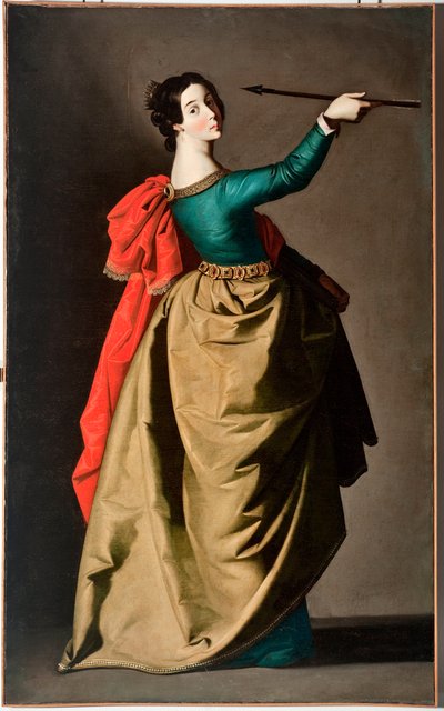 St Ursula (öljy kankaalle tekijältä Francisco de Zurbaran