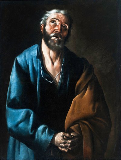 Espanjaksi:  Pietarin kyyneleet. tekijältä Francisco de Zurbaran