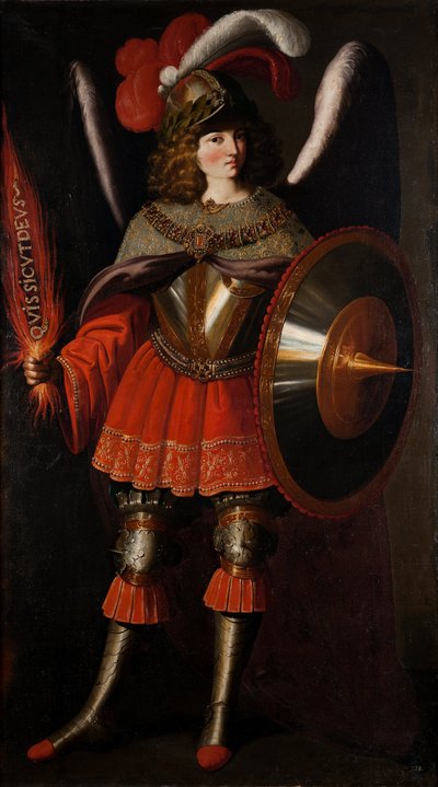 Arkkienkeli Mikael tekijältä Francisco de Zurbarán and Studio