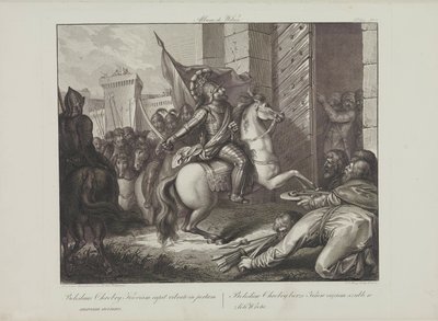 Smuglewicz, Franciszek (1745-1807) saapui Boleslaw Rohkeaksi Kiovaan. Litografia, 1700-luvun loppu. Yksityinen kokoelma tekijältä Franciszek Smuglewicz