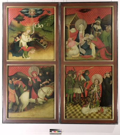 Pyhän Tuomaan alttari Hampurin Pyhän Johanneksen kirkosta, syntyi vuonna 1424 (tempera ja öljy paneelissa) tekijältä Francke Master