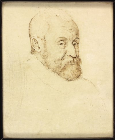 Herrasmies nimeltä Henri Prince De Lorraine (kynä ja muste paperille) tekijältä Franco Flemish School