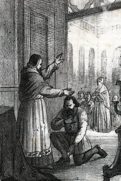 Paavi Paavali III:n ja Charles Quintin tapaaminen Rocca di Bussetossa tekijältä Franco Mistrali