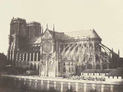 Notre Damen kirkko - eteläpuoli,1852 (kuva) tekijältä Francois Auguste Renard