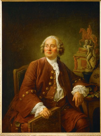 Kuvanveistäjä Edme Bouchardonin muotokuva ... tekijältä Francois-Hubert Drouais