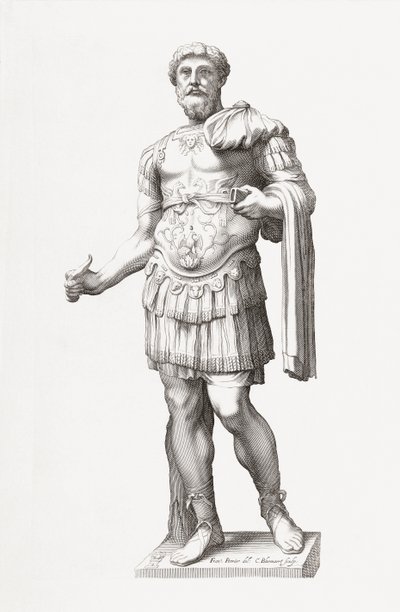 Rooman keisari Marcus Aurelius. Muotokuva. tekijältä Francois Perrier