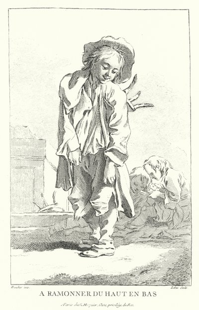 Nuohooja (kaiverrus) tekijältä Francois (after) Boucher
