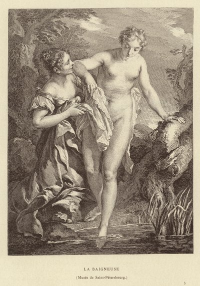 Kylpijä tekijältä Francois (after) Boucher