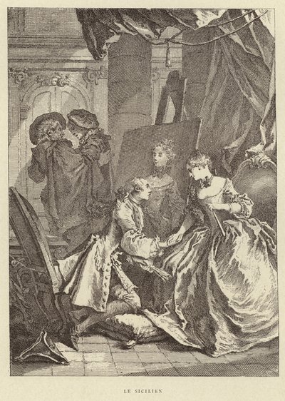 Sisilialainen (kaiverrus) tekijältä Francois (after) Boucher