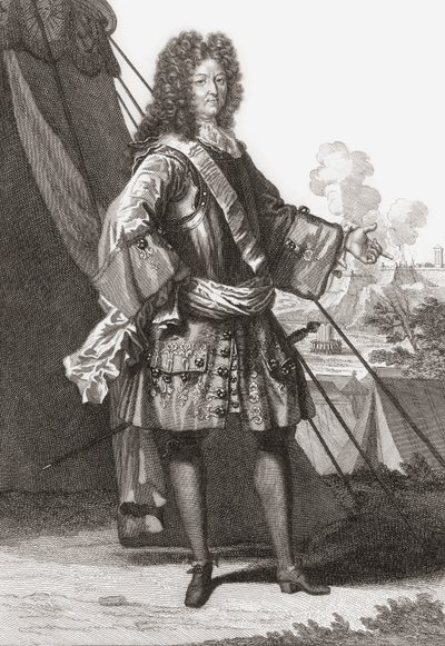 Ludvig XIV, Ranskan ja Navarran kuningas. (Tulosta) tekijältä Francois (after) Boucher