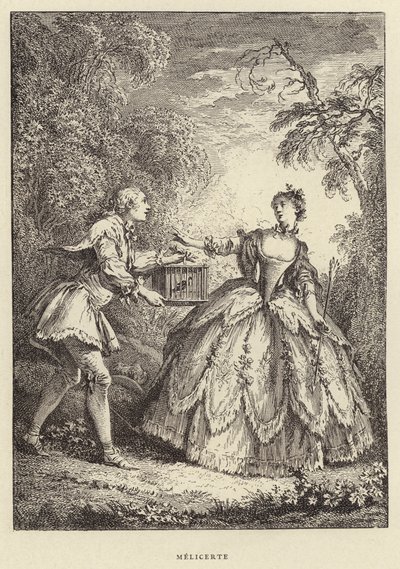 Melicerte (kaiverrus) tekijältä Francois (after) Boucher