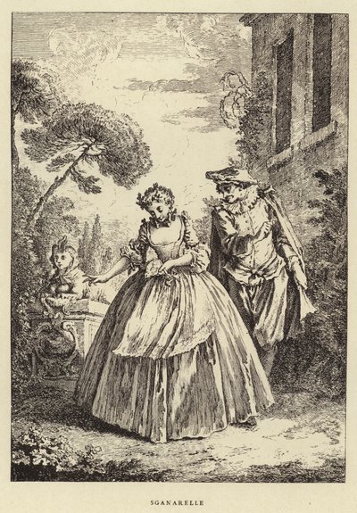 Sganarelle (kaiverrus) tekijältä Francois (after) Boucher