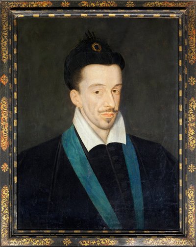 Ranskan kuninkaan Henrik III:n (1551-1589) muotokuva, n. 1582-86 (maalaus) tekijältä Francois (attr.to) Quesnel