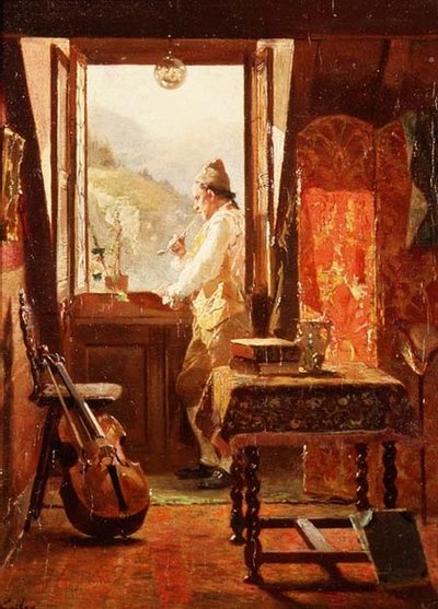 Ikkunalla tekijältä Francois Adolphe Grison