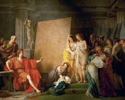 Zeuxis valitsee malleikseen Crotonen kauneimmat tytöt ... tekijältä François André Vincent