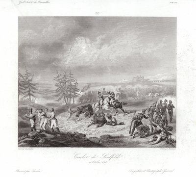 Taistelu Saalfeldistä tekijältä Francois Augustin Desmoulins