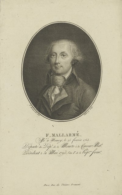 François-René-Augustin Mallarmé 1755-1831, n. 1800. tekijältä Francois Bonneville
