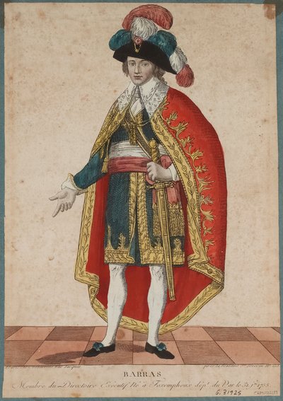 Paul de Barrasin muotokuva 1755-1829, n. 1795. tekijältä Francois Bonneville