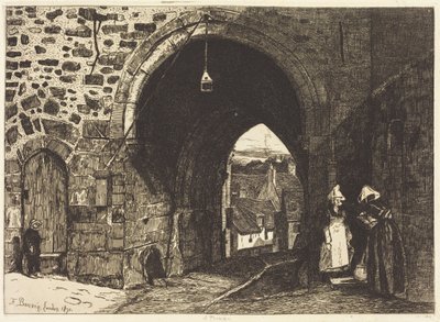 Saint-Malo-portti Dinanissa tekijältä François Bonvin