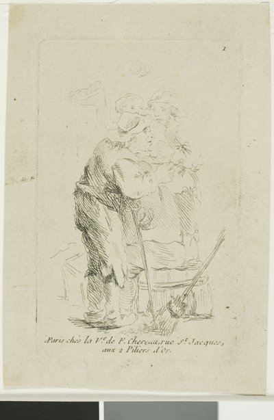 Huonosti pukeutunut talonpoika tekijältä François Boucher