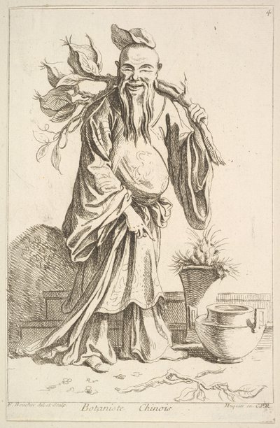 kiinalainen kasvitieteilijä tekijältä François Boucher