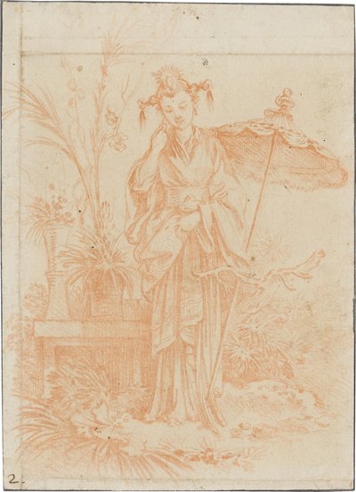 Kiinalaisvaikutteinen taide (Puutarhan emäntä) tekijältä François Boucher