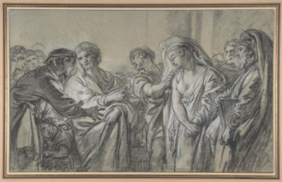 Kristus ja aviorikoksesta kiinni jäänyt nainen tekijältä François Boucher