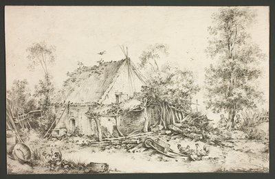 Maatilan piha tekijältä François Boucher
