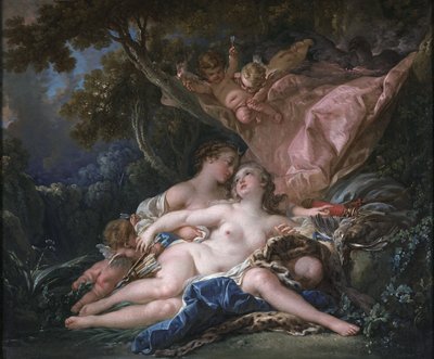 Jupiter Dianan hahmossa ja nymfi Callisto tekijältä François Boucher