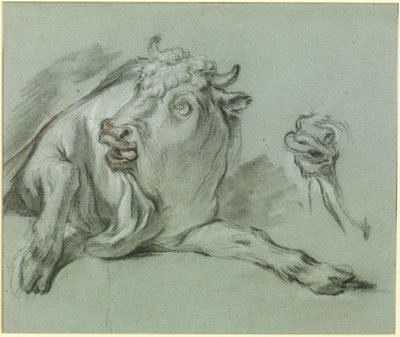 Makaava härkä. Luonnos maalauksesta ”Europan sieppaus”, joka sijaitsee Pariisin Louvre-museossa tekijältä François Boucher