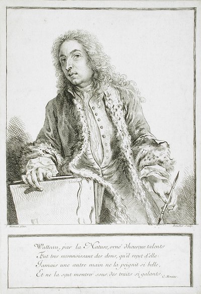 Antoine Watteaun muotokuva tekijältä François Boucher