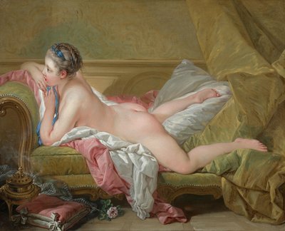 Lepäävä tyttö tekijältä François Boucher