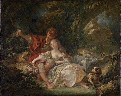 Paimen ja paimenatar tekijältä François Boucher