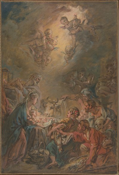 Paimenien palvonta tekijältä François Boucher