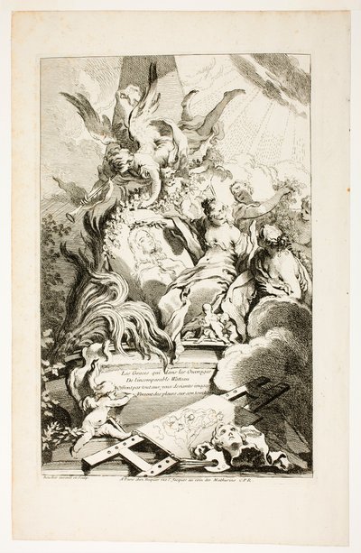 Armot Watteaun haudassa tekijältä François Boucher
