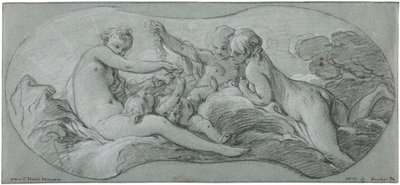 Kolme armoa leikkimässä Cupidon kanssa tekijältä François Boucher
