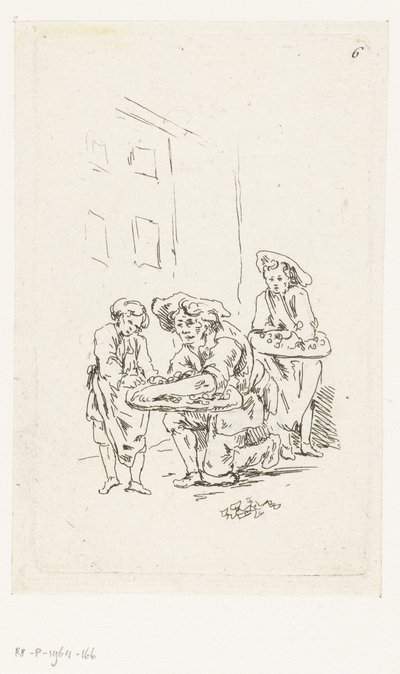 Kaksi katukauppiasta tekijältä François Boucher