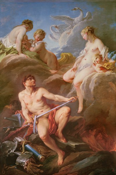 Venus pyytää Vulcanilta Aeneasin panssaria tekijältä François Boucher