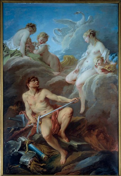 Venus pyysi Vulcanilta aseita Francois Boucherin (1703-1770) Enee-maalaukseen 1732 su. 2,52x1,75 m tekijältä François Boucher