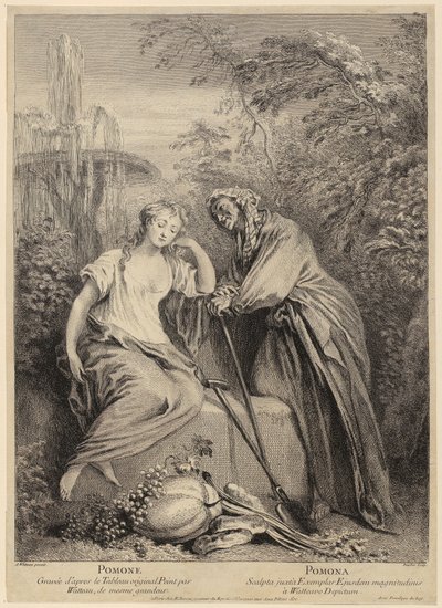 Vertumnus ja Pomona tekijältä François Boucher
