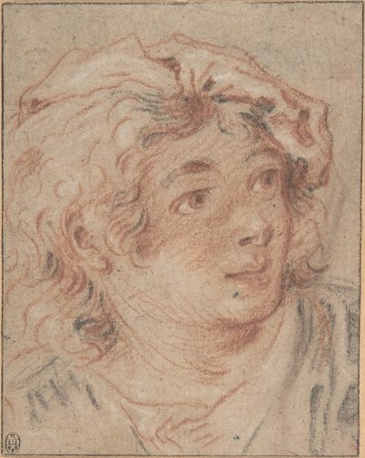 Berettiä päässään pitävä nuori mies tekijältä François Boucher