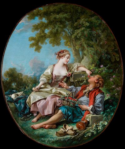 Francois Boucherin (1703-1770) maalaus ""puukengät" 1768 Ontarion taidegalleria, Toronto tekijältä François Boucher