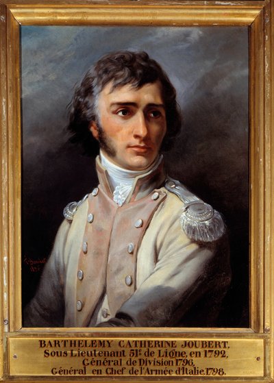 Barthelemy Joubertin (1769 - 1799) muotokuva yliluutnantin univormussa tekijältä Francois Bouchot